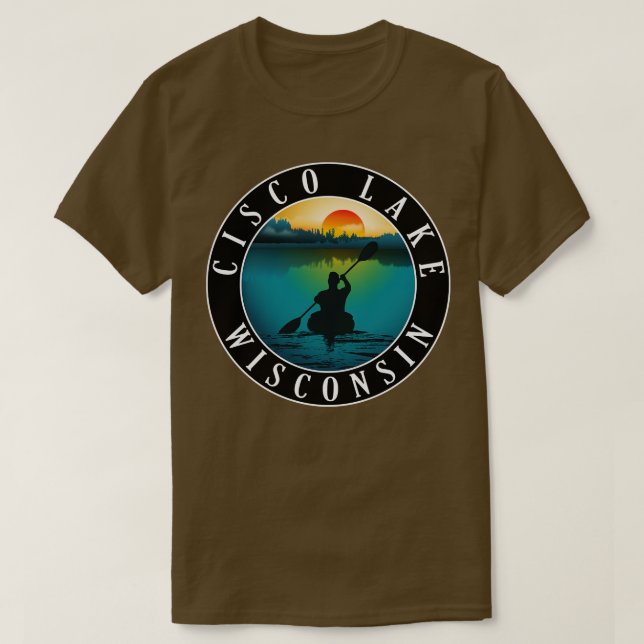 Cisco Lake Wisconsin Kayaking T-Shirt (Design vorne)