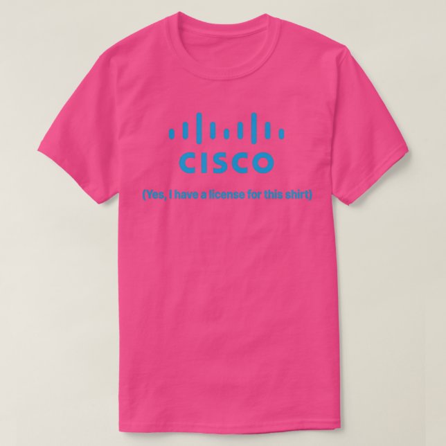 Cisco-Lizenz T-Shirt (Design vorne)