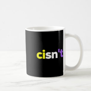 Cisnt Non-Binary Lgbtq Pride, Enby Present _ Nonbi Kaffeetasse