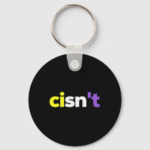 Cisnt Non-Binary Lgbtq Pride, Enby Present _ Nonbi Schlüsselanhänger