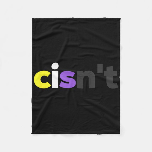 Cisnt Non-Binary Lgbtq Pride - Funny Cisnt Lgbt No Fleecedecke (Vorderseite)