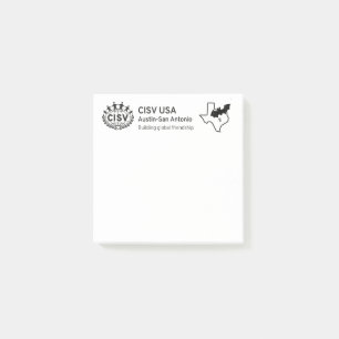 CISV Austin ATX Bat City Post-It Notes Klebezettel