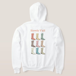 CISV Austin Cowboy Boots Zipper Hoodie