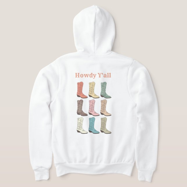 CISV Austin Cowboy Boots Zipper Hoodie (AblageHinten)