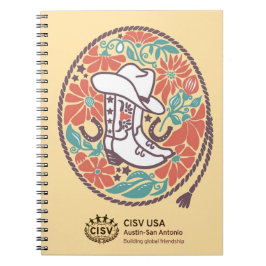 CISV Austin Cowboy Hat and Boost Notebook Notizblock