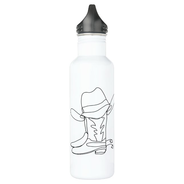 CISV Austin Cowboy Themed Edelstahlflasche (Links)