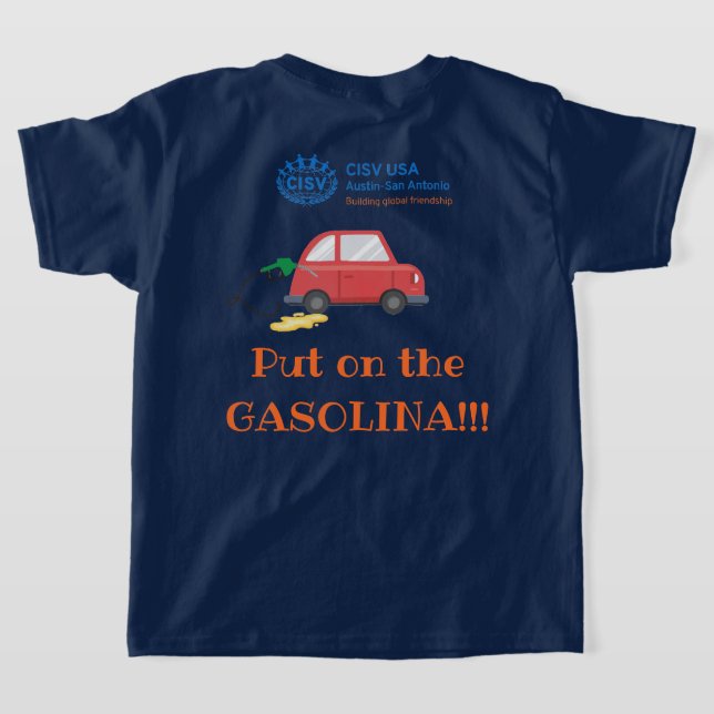 CISV Austin "Gasolina" Energizer Girls T - Shirt (AblageHinten)