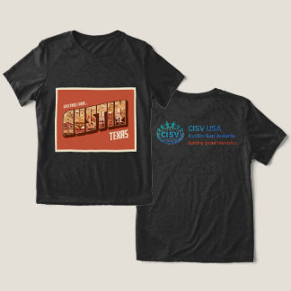 CISV Austin Grüße Damen Tri-Blend Shirt