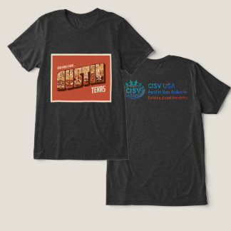 CISV Austin Grüße Herren Tri-Blend Shirt