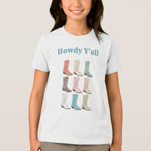CISV Austin Howdy Kid's (Jungen/Mädchen) Tri-Blend Shirt