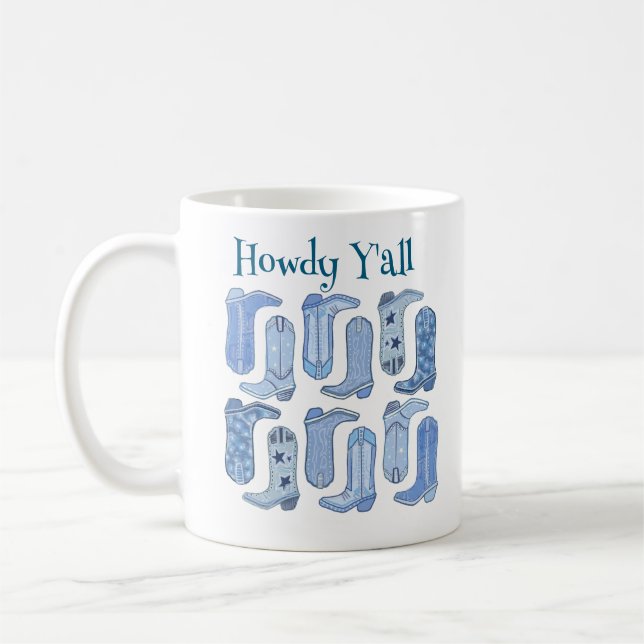 CISV Austin Howdy Y'all Kaffeetasse (Links)