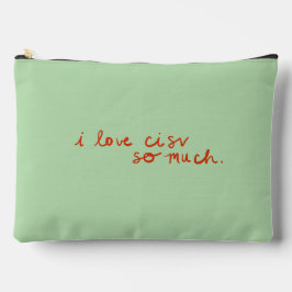 CISV Austin "I Liebe CISV..." Toilettenbeutel Zubehörtasche