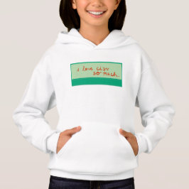 CISV Austin "Ich Liebe CISV so viel." Mädchen Hoodie