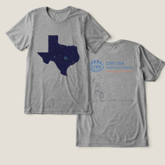 CISV Austin Texas Friedens Männer Tri-Blend Shirt