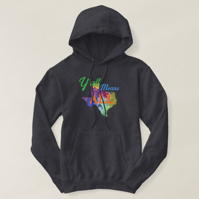 CISV Austin "Y'all Means All" Männer Hoodie (Design vorne)