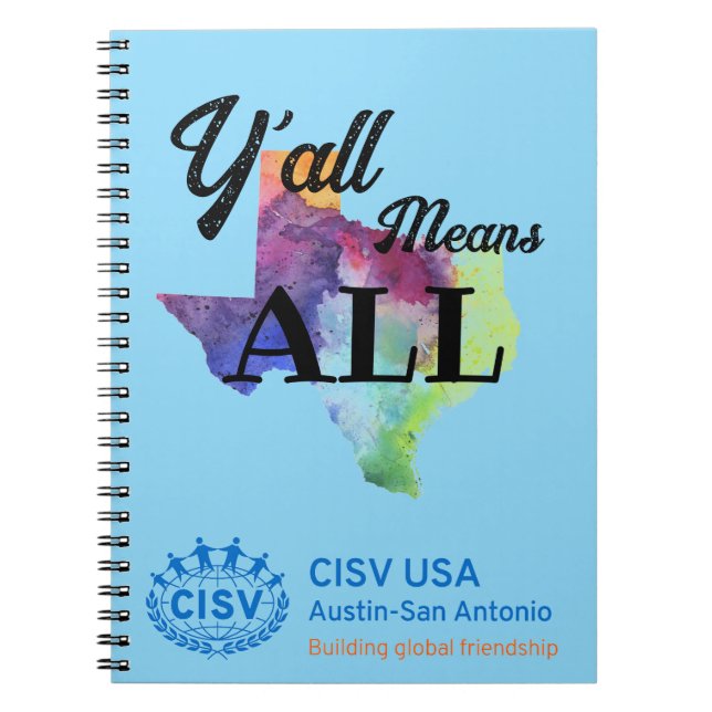 CISV Austin "Y'all Means All" Notizblock (Vorderseite)
