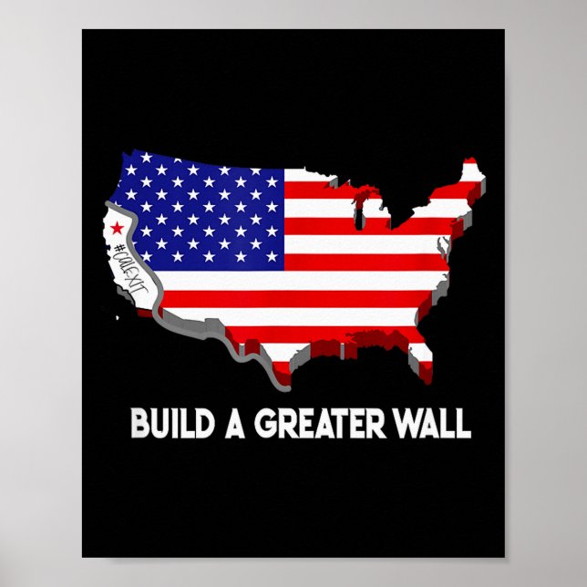 Cit Wall _ New California Republic Socialist Tee  Poster (Vorne)