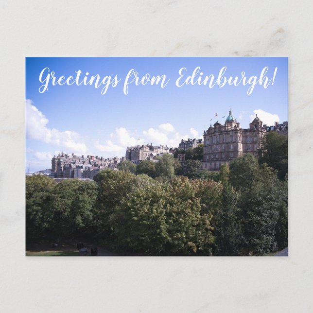 CITINERARIES: Greetings from Edinburgh! Postkarte (Vorderseite)