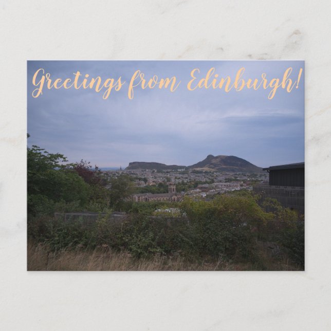 CITINERARIES: Grüße aus Edinburgh! Postkarte (Vorderseite)