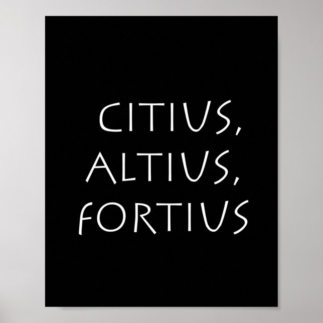 Citius altius fortius poster (Vorne)