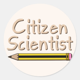 Citizen Scientist (Stift) Runder Aufkleber