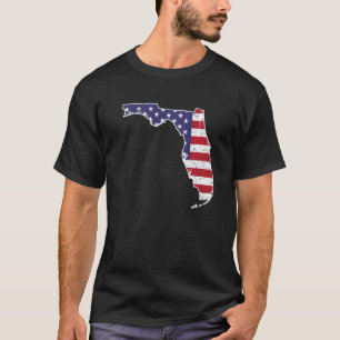 Citizen Stolz Amerika Bundesstaat Bedrängte Karte  T-Shirt