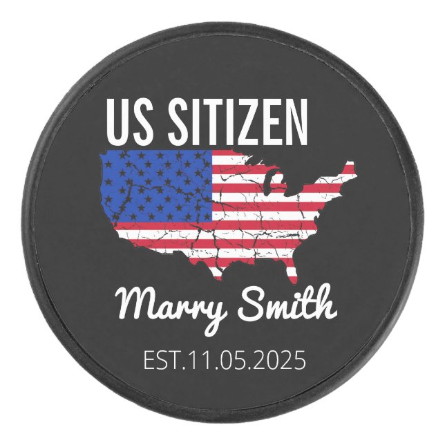 Citizenship Day American  – Proud to Be an America Eishockey Puck (Vorderseite)
