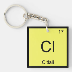 Citlali Name Chemie Element Periodensystem Schlüsselanhänger