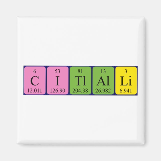 Citlallalli Periodenmagnet Magnet (Vorne)