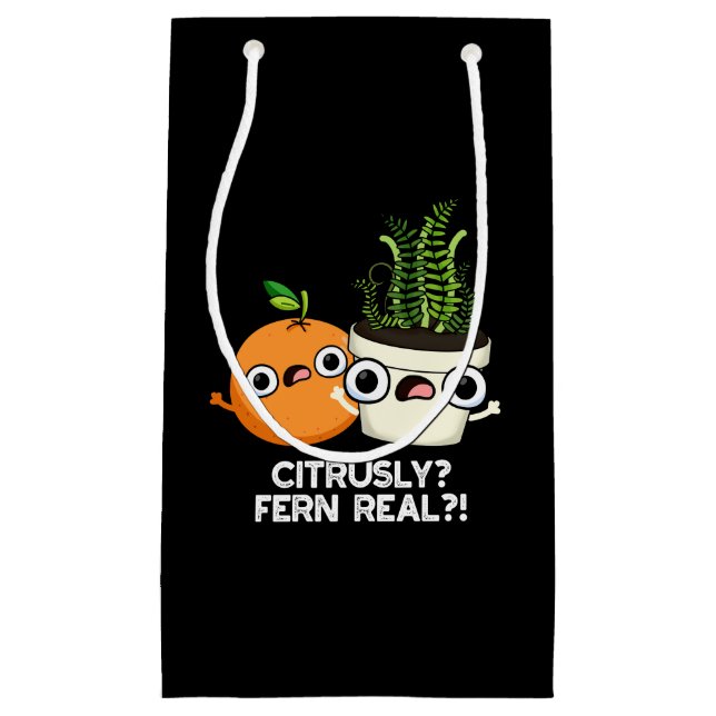 Citrely Fern Real Funny Citrus Pflanze Puff Dark B Kleine Geschenktüte (Vorderseite)