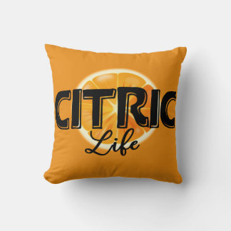 Citric Life Orange Logo Kissen