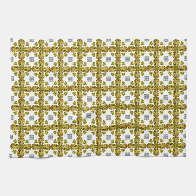 Citrine Clover Geschirrtuch (Horizontal)