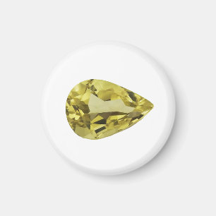 Citrine Gemstone Gelb Magnet
