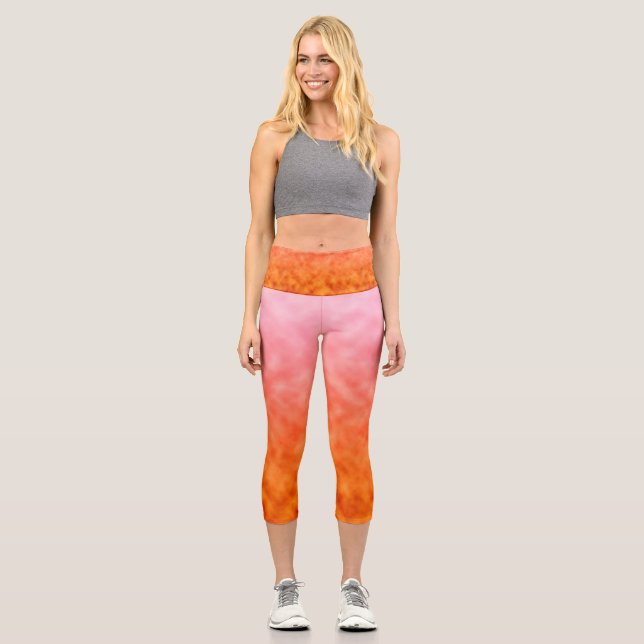 Citrine Glow Capri Leggings (Vorderseite)