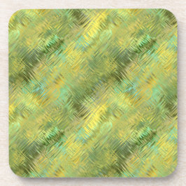 Citrine Yellow Glassy Textur Getränkeuntersetzer