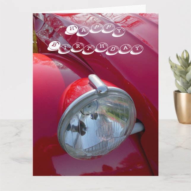 Citroë 2CV, Vintages französisches Auto. Karte (Kleine Pflanze)