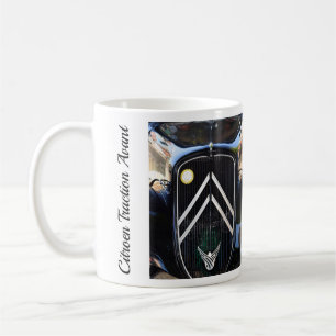 Citroë Traction Avant, vintage französisches Auto. Kaffeetasse