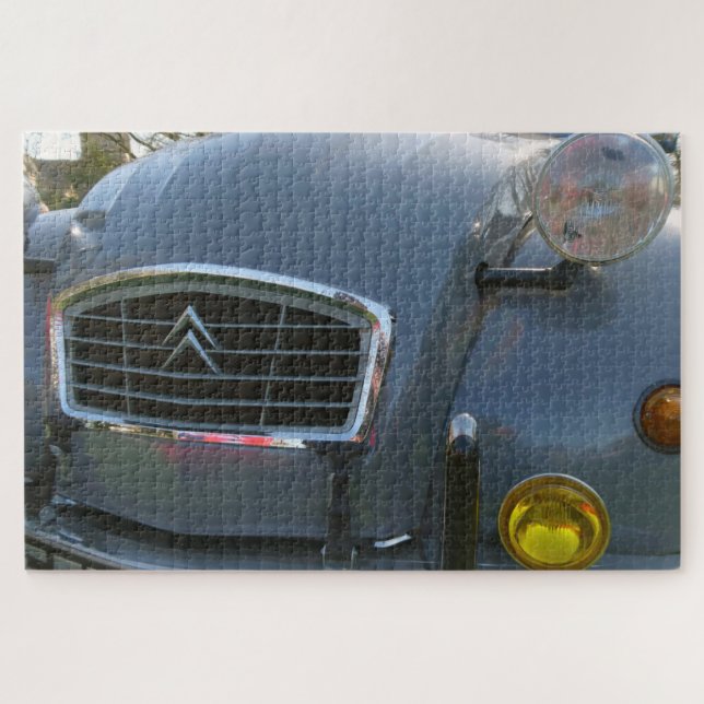 Citroë Vintages französisches Auto. Puzzle (Horizontal)