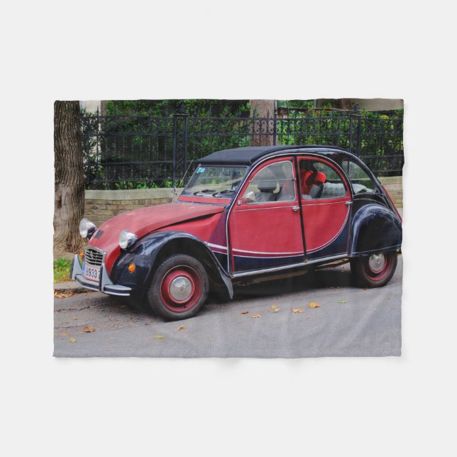 Citroen 2 CV Charleston Fleecedecke (Vorderseite (Horizontal))