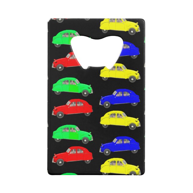 Citroen 2 CV Deux Chevaux Kreditkartenflaschenöffner (Vorderseite)