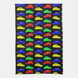 Citroen 2 CV Fliesenmuster Handtuch