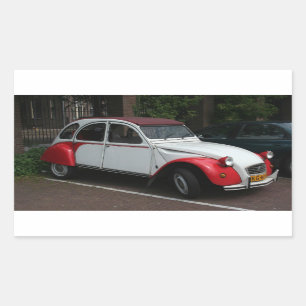 Citroën 2 CV Rechteckiger Aufkleber