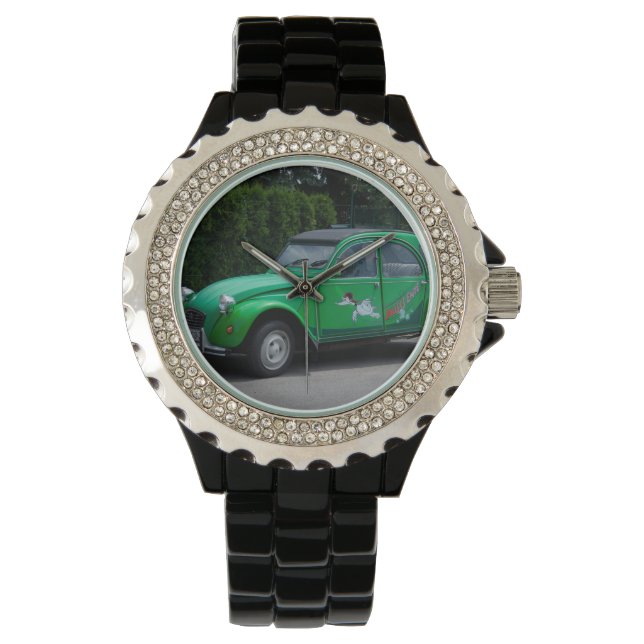 Citroen 2 CV Sauss Ente Armbanduhr (Vorderseite)
