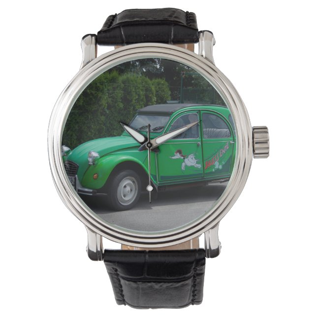 Citroen 2 CV Sauss Ente Armbanduhr (Vorderseite)