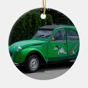 Citroen 2 CV Sauss Ente Keramik Ornament