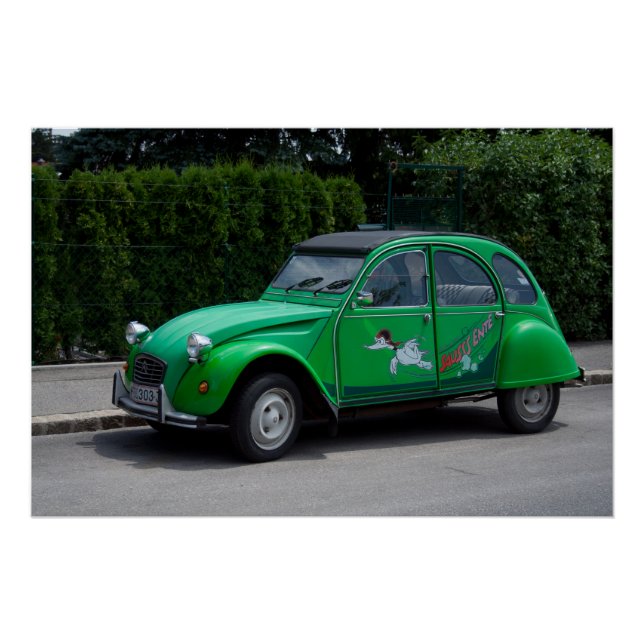 Citroen 2 CV Sauss Ente Poster (Vorderseite)