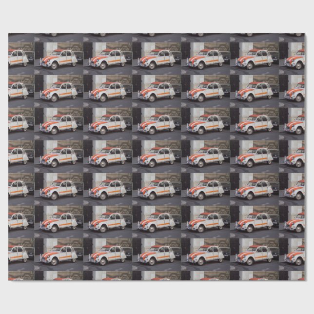 Citroën 2 CV Spot Geschenkpapier (Flach)