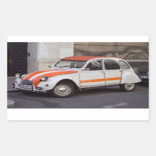Citroën 2 CV Spot Rechteckiger Aufkleber