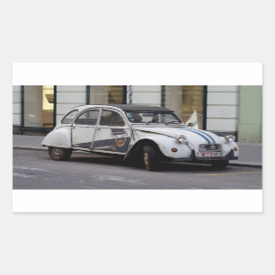 Citroën 2 CV zwei Pferde Rechteckiger Aufkleber