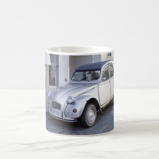 Citroën 2 Lebenslauf Kaffeetasse (Mittel)